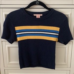 URBAN OUTFITTERS Striped Crop Top